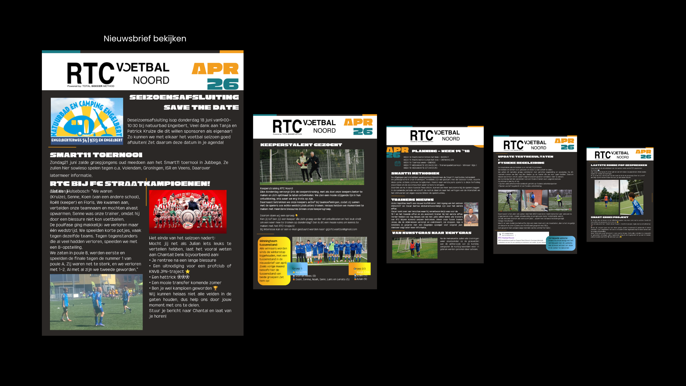 Nieuwsbrief RTC Voetbal Noord